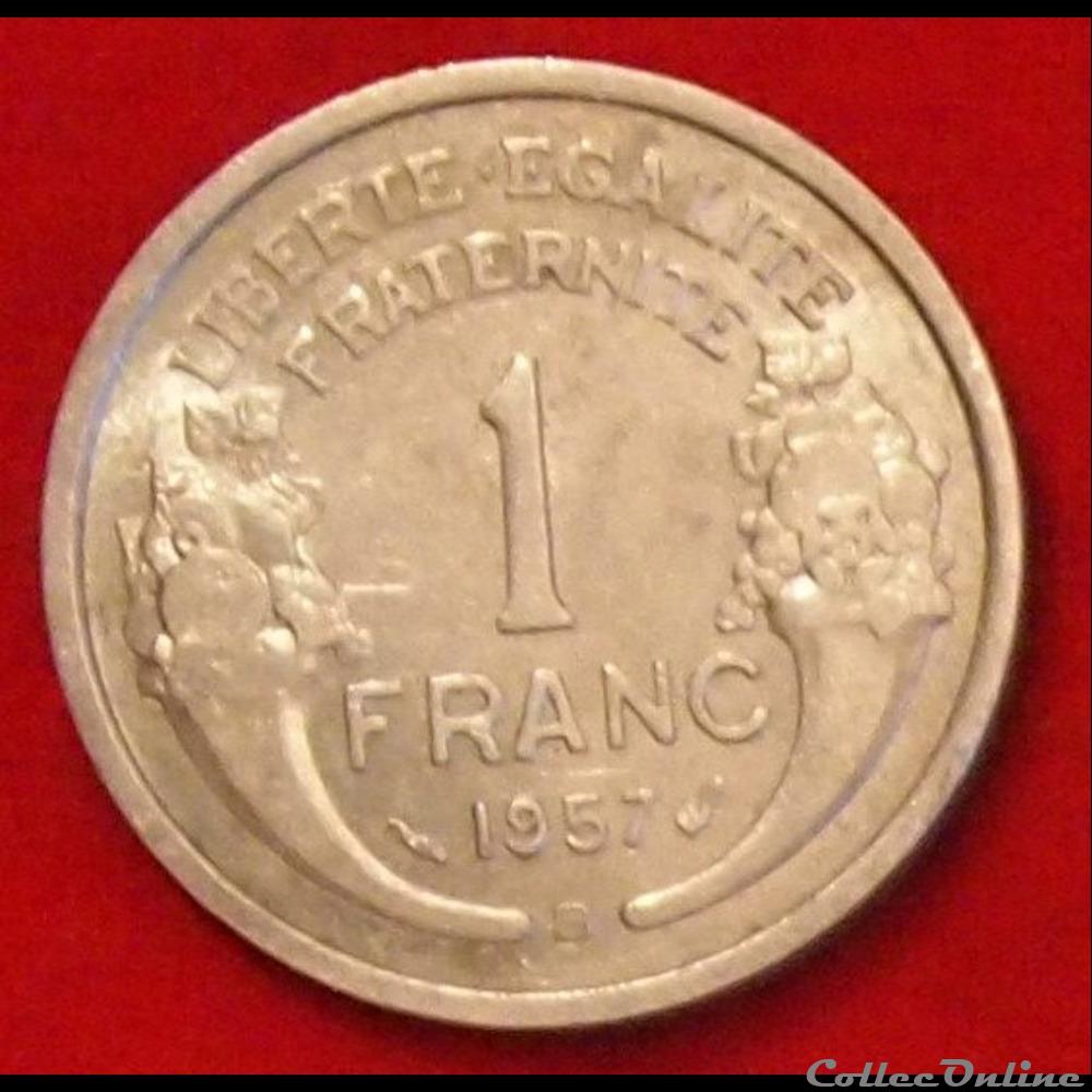 Morlon - 1 Franc - 1957 B monnaies monde france morlon 1 franc 1957 b