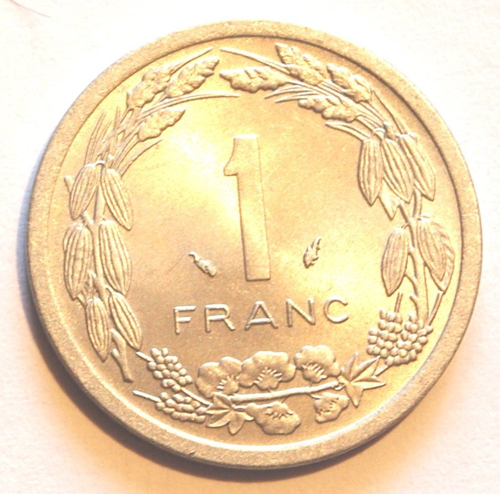 1 Franc - 1976 monnaies monde afrique centrale 1 franc 1976