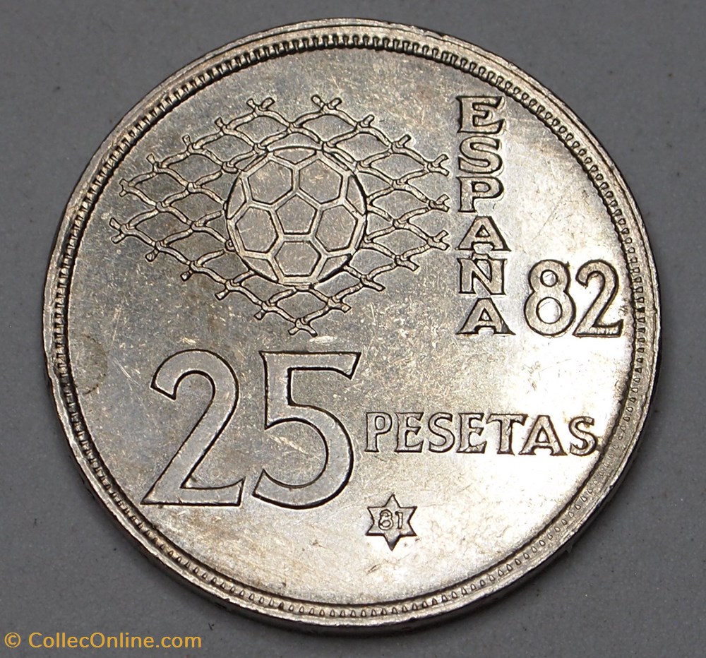 25 Pesetas - 1981 monnaies monde espagne 25 pesetas 1981