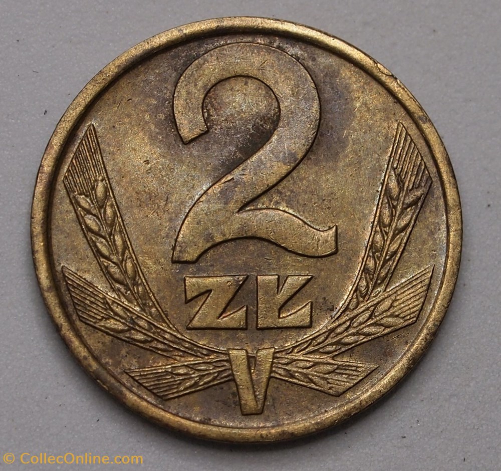 2 Zlote - 1988 MW monnaies monde pologne 2 zlote 1988 mw