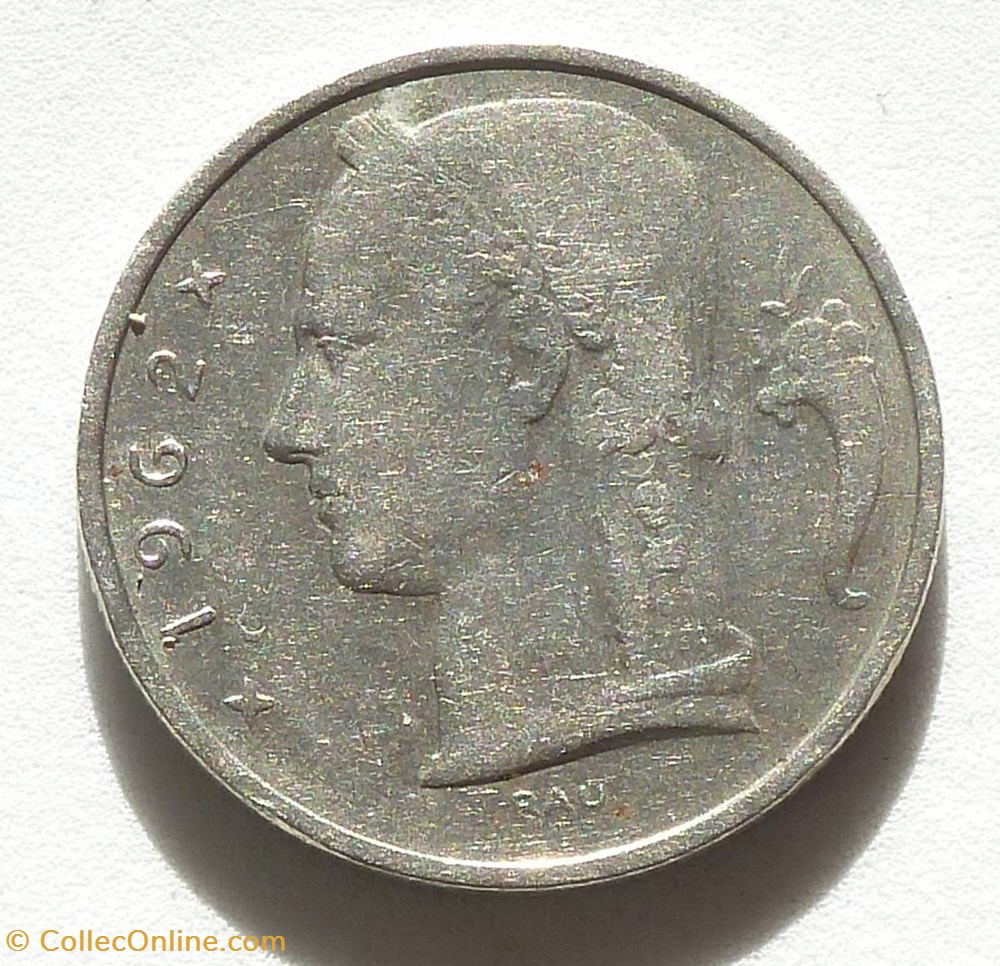 5 Francs - 1962 monnaies monde belgique 5 francs 1962