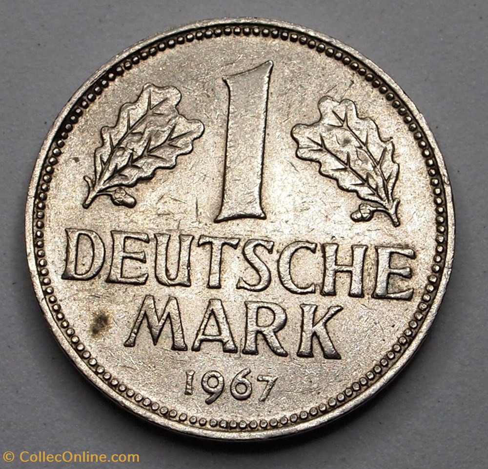 monnaies monde allemagne 1 mark 1967 d