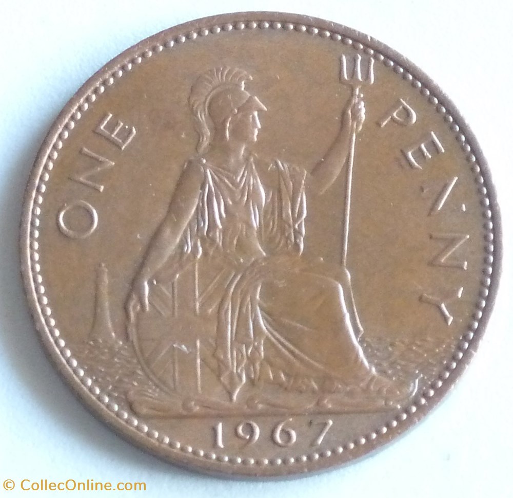 1 Penny - 1967 monnaies monde royaume uni 1 penny 1967