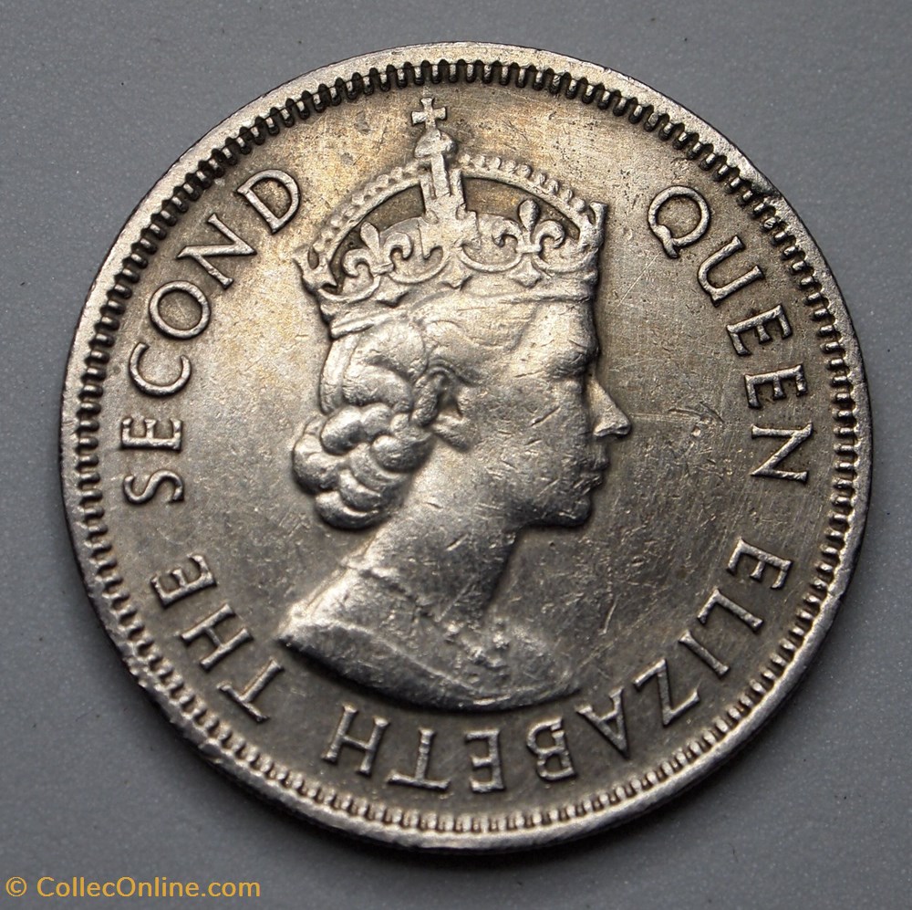 1/2 Rupee - 1975 monnaie monde maurice 1 2 rupee 1975