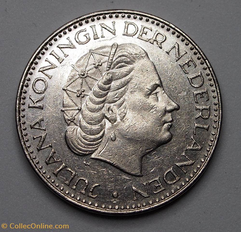 1 Gulden - 1968 monnaies monde pays bas 1 gulden 1968