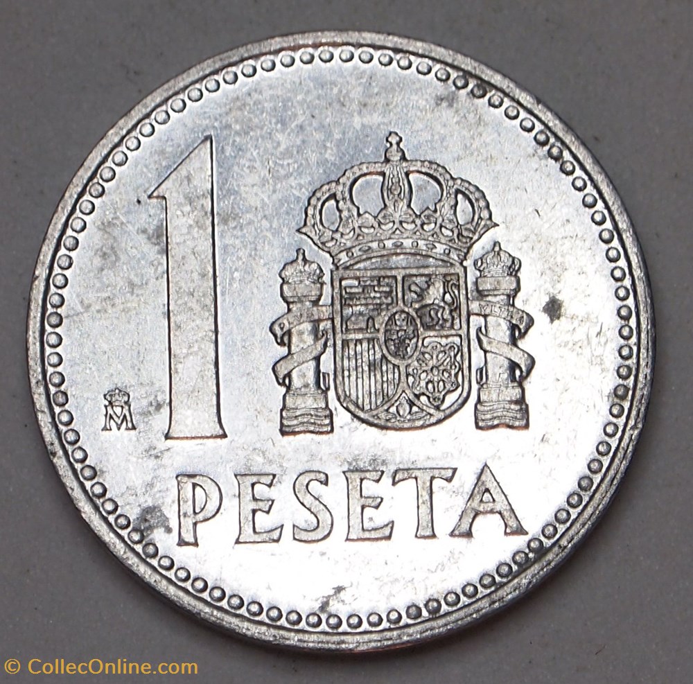1 Peseta - 1986 monnaies monde espagne 1 peseta 1986