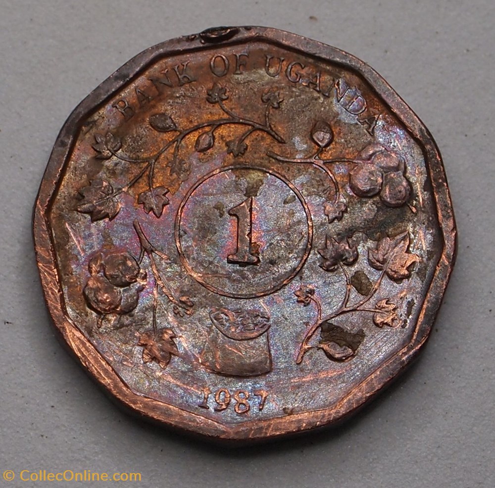 monnaie monde ougandum 1 shilling 1987