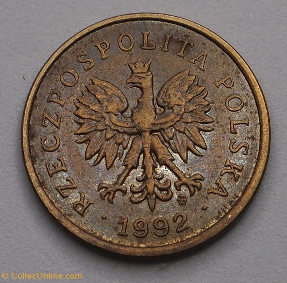 2 Grosze - 1992 MW monnaies monde pologne 2 grosze 1992 mw