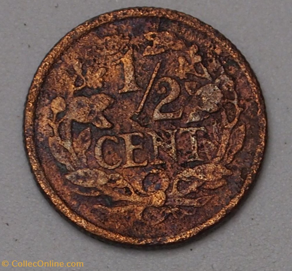 monnaies monde pays bas 1 2 cent 1934