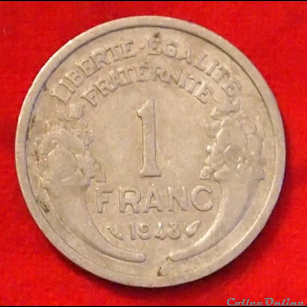 Morlon - 1 Franc - 1948 monnaies monde france morlon 1 franc 1948