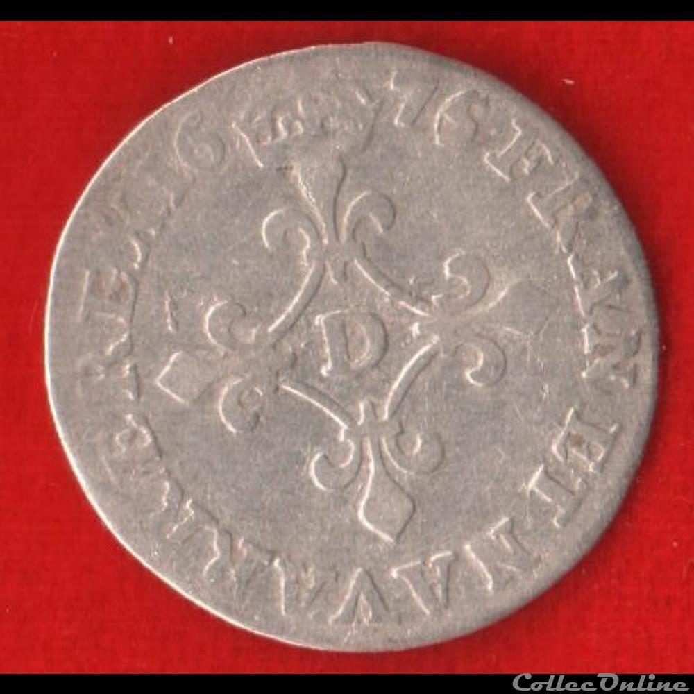 Quadruple sol à la croix fleurdelisée - 1675 - Vimy monnaies europe medievale france royales quadruple sol a la croix fleurdelisee 1675 vimy