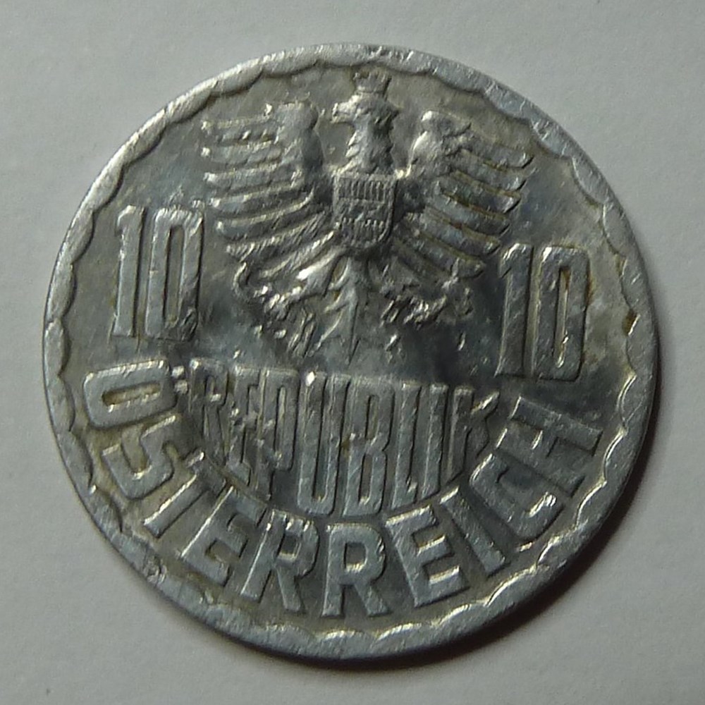 10 Groschen - 1967 monnaies monde autriche 10 groschen 1967