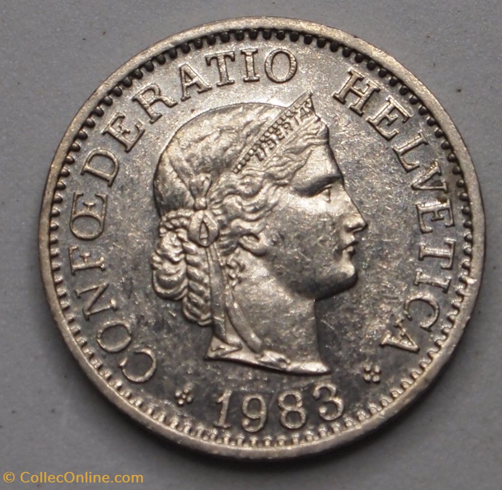 monnaies monde suisse 10 centimes 1983 b