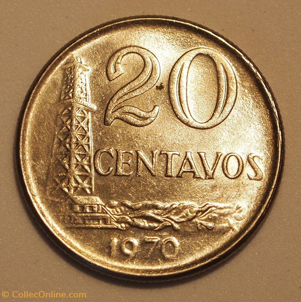 20 Centavos - 1970 monnaie monde bresil 20 centavos 1970