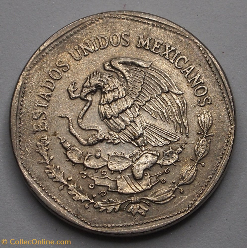 monnaie monde mexique 5 pesos 1980 mo