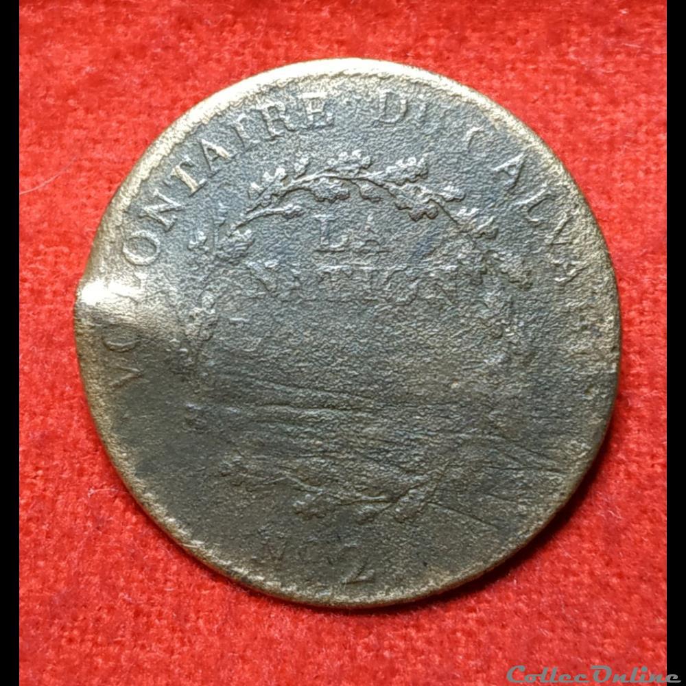 CALVADOS - Volontaires Nationaux - 1791/1792 vetements et accessoires boutons militaires calvados volontaires nationaux 1791 1792