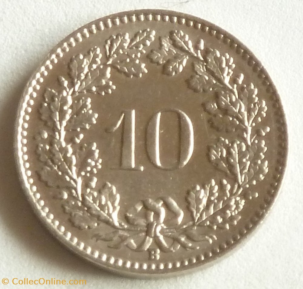 10 Centimes - 1964 B monnaies monde suisse 10 centimes 1964 b