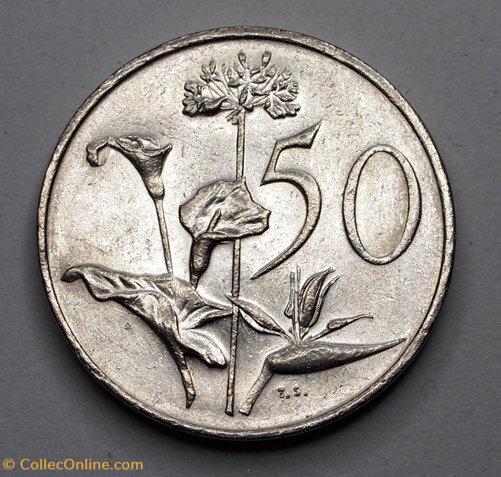 50 Cents - 1985 monnaie monde afrique du sud 50 cents 1985