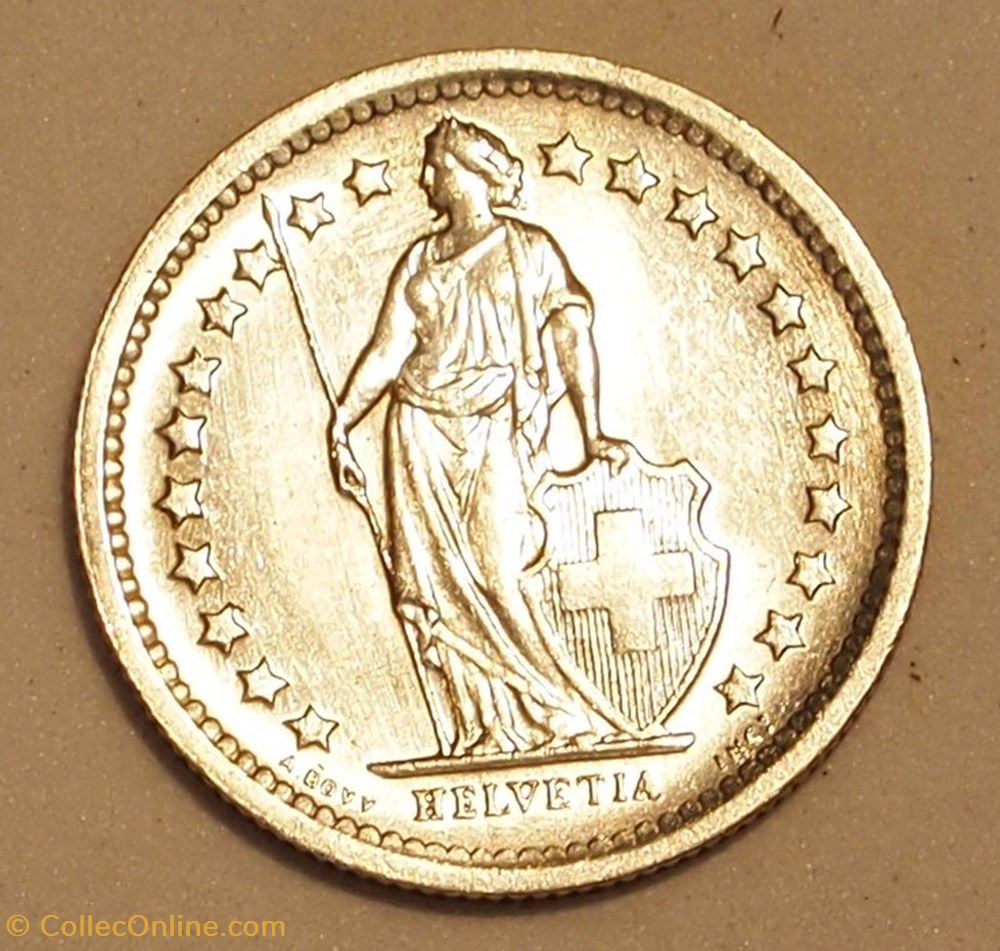 1/2 Franc - 1967 B monnaie monde suisse 1 2 franc 1967 b
