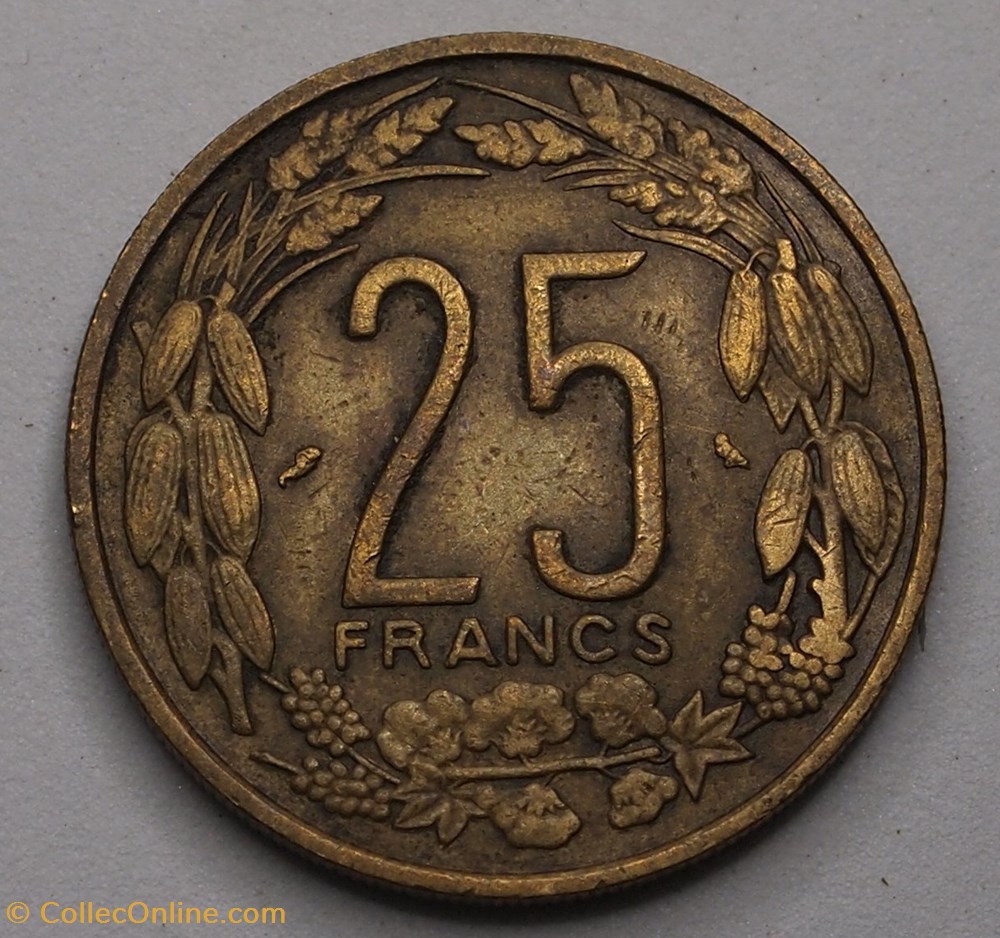 25 Francs - 1962 monnaies monde cameroun 25 francs 1962