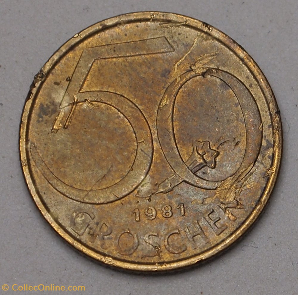 50 Groschen - 1981 monnaies monde autriche 50 groschen 1981
