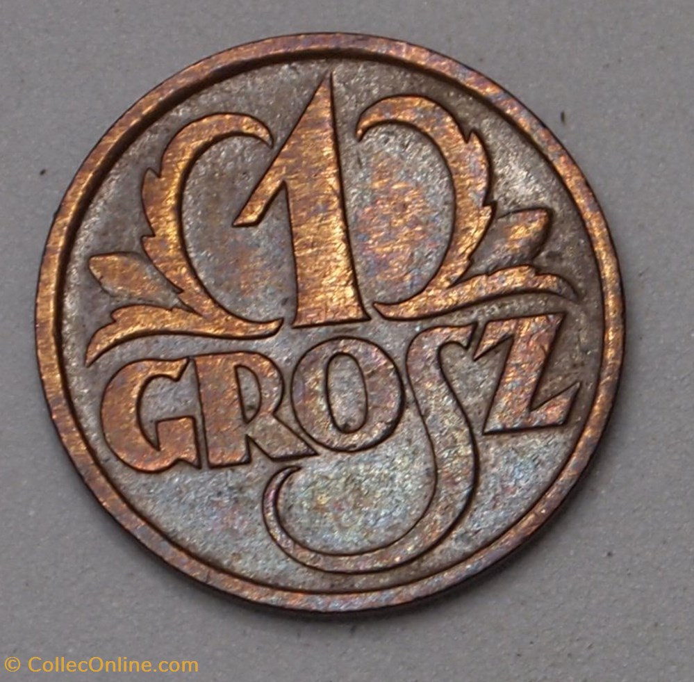 1 Grosz - 1928 monnaies monde pologne 1 grosz 1928