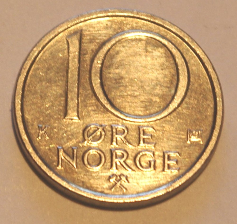 10 Ore - 1986 monnaies monde norvege 10 ore 1986