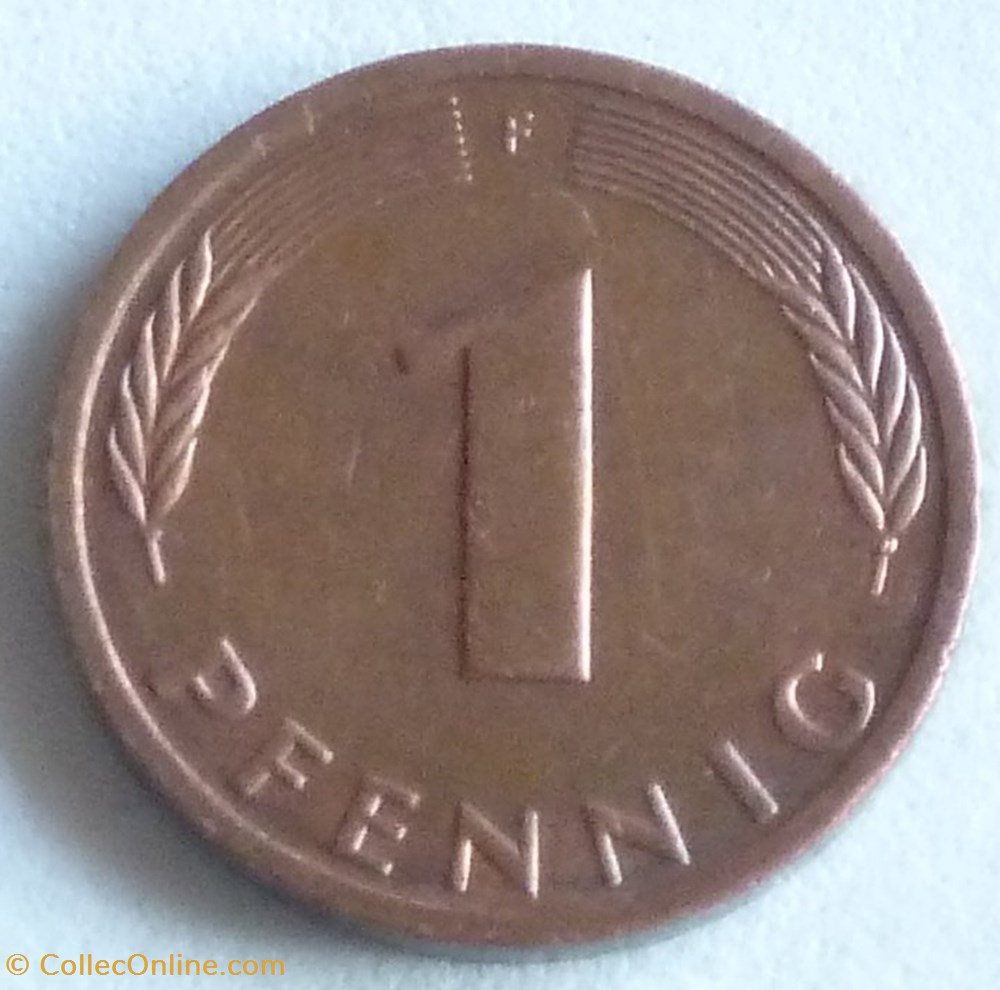 1 Pfennig - 1985 F monnaies monde allemagne 1 pfennig 1985 f