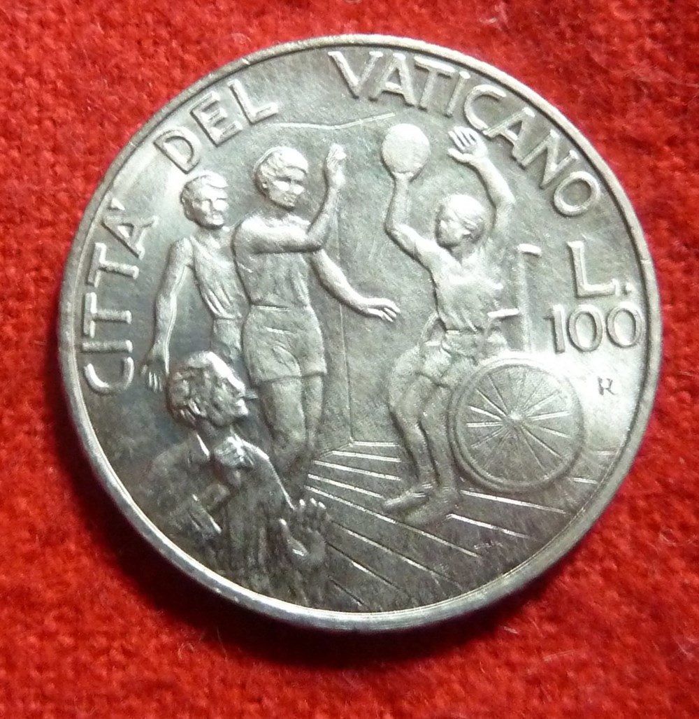 monnaies euros a vatican 100 lires 1994