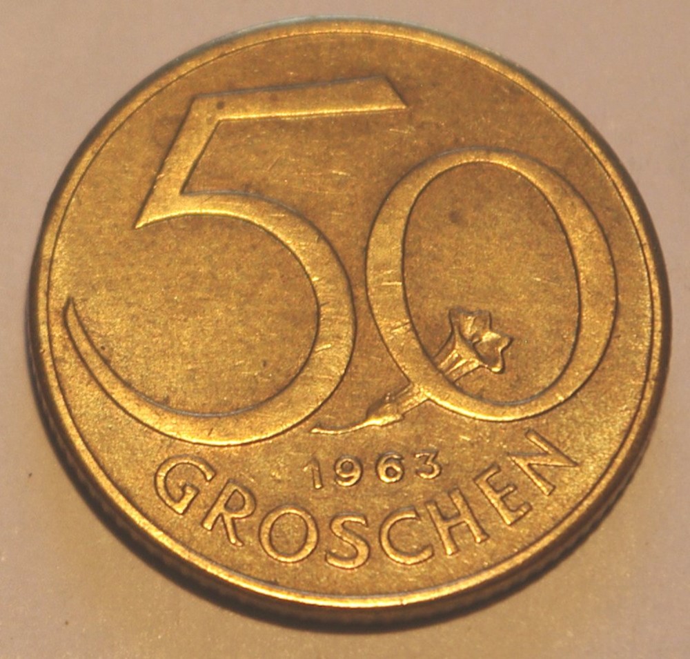 50 Groschen - 1963 monnaies monde autriche 50 groschen 1963