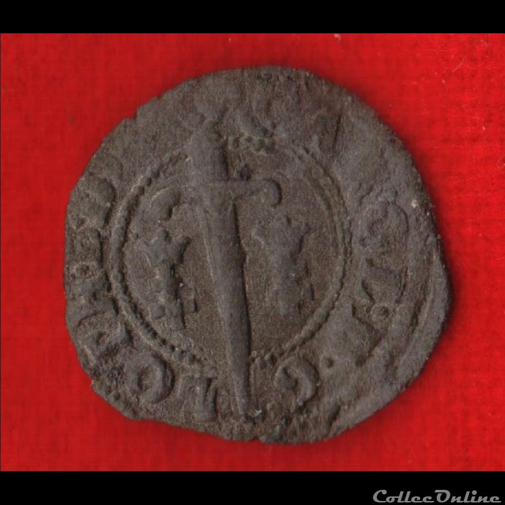 Duché de Lorraine - 1545-1608 - Denier monnaies europe medievale france feodales duche de lorraine 1545 1608 denier