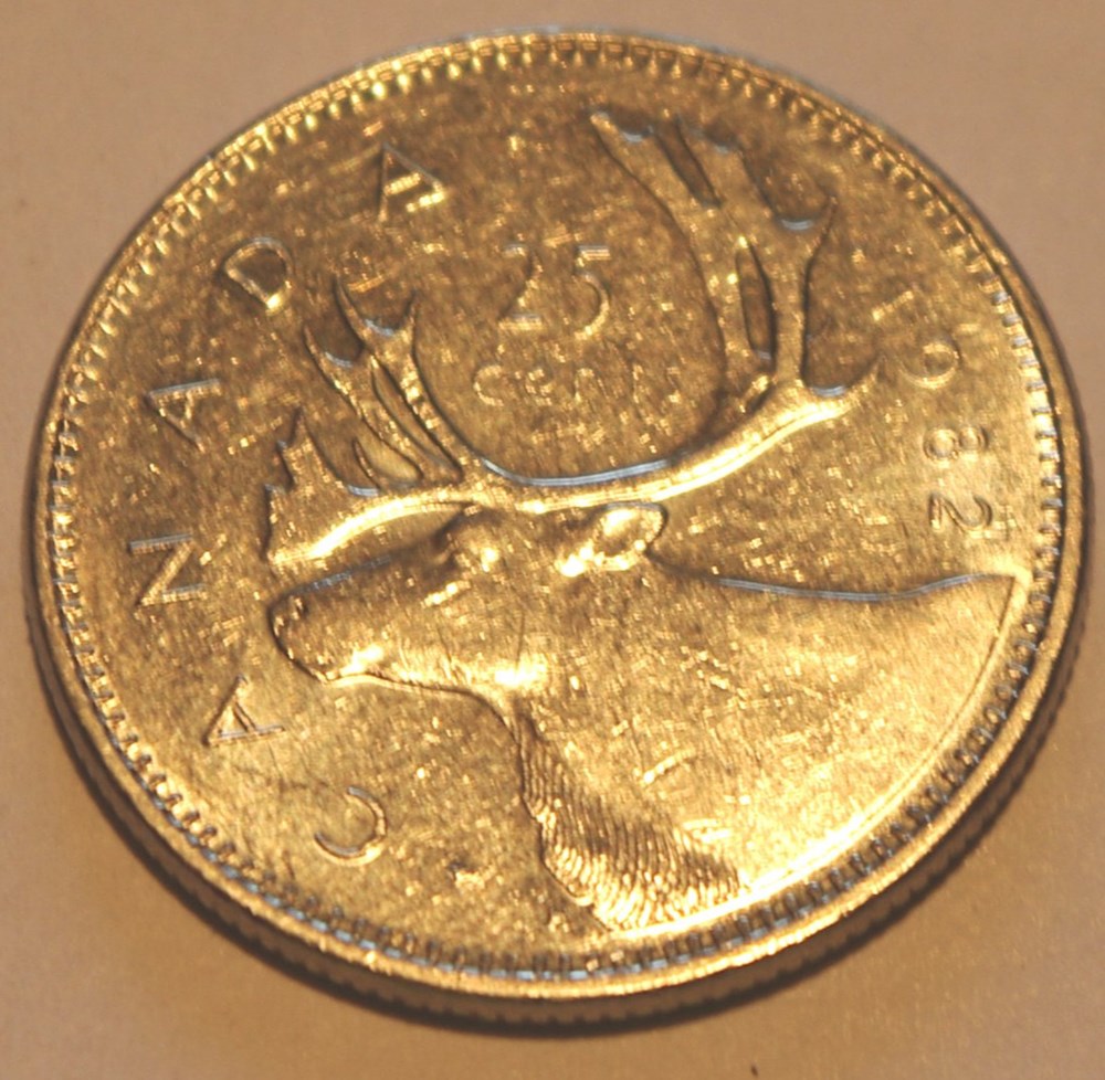 25 Cents - 1982 monnaies monde canada 25 cents 1982
