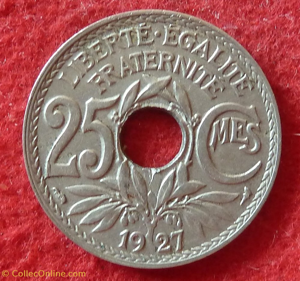 Lindauer - 25 Centimes - 1927 monnaies monde france lindauer 25 centimes 1927