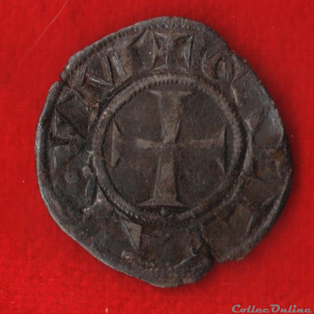 monnaies europe medievale france feodales archeveche de lyon xiiieme denier