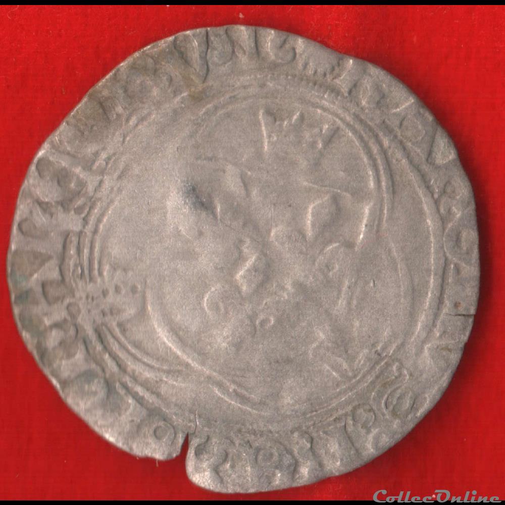 Blanc - 1488 - monnaies europe medievale france royales blanc 1488