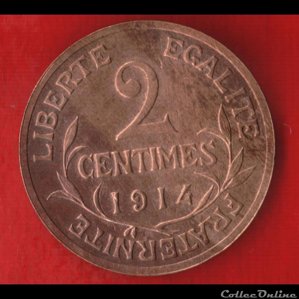 Dupuis - 2 Centimes - 1914 monnaies monde france dupuis 2 centimes 1914