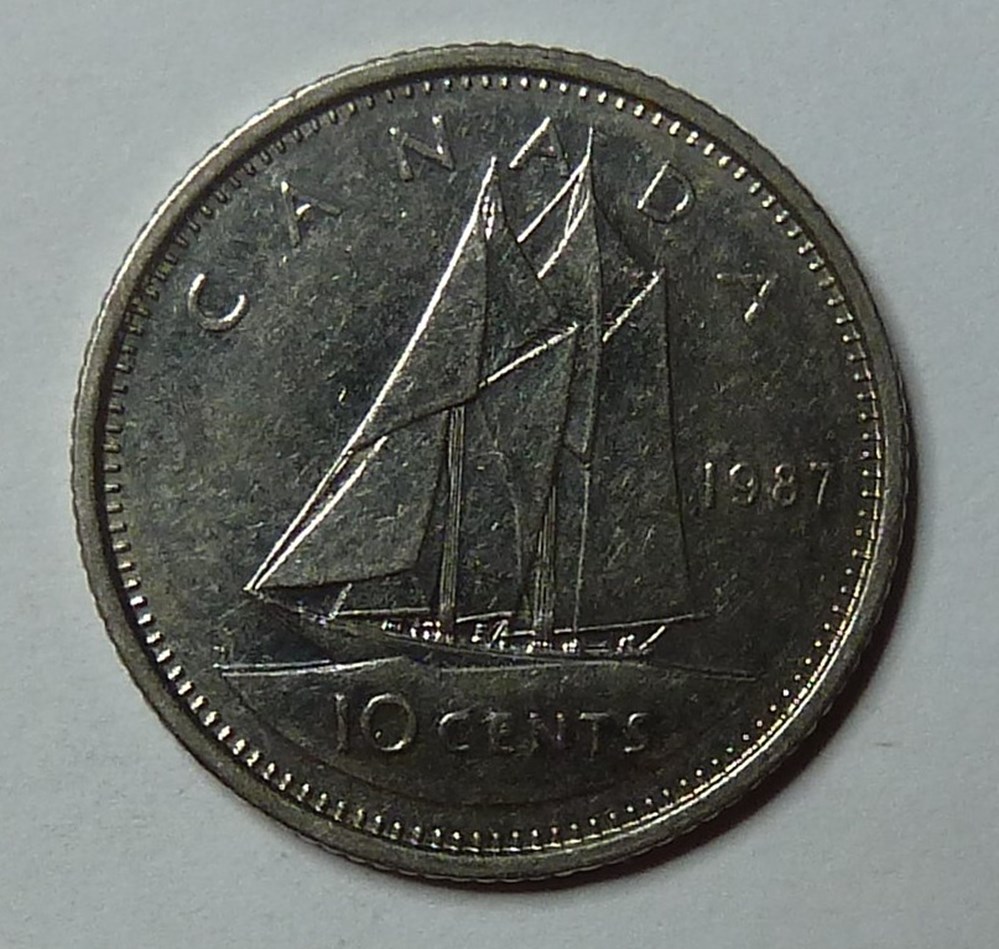 10 Cents - 1987 monnaies monde canada 10 cents 1987