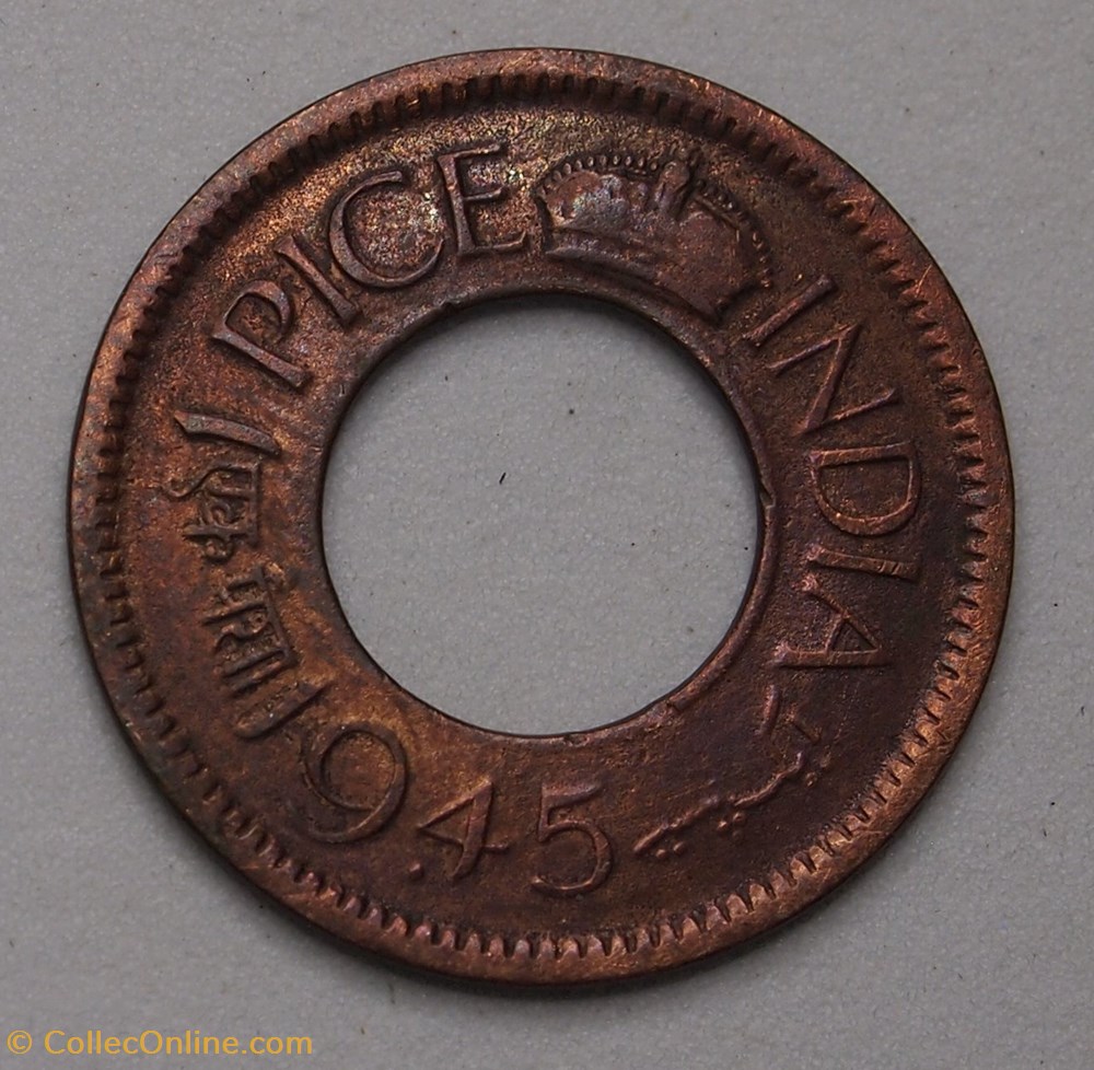 1 Pice - 1945 monnaie monde inde 1 pice 1945