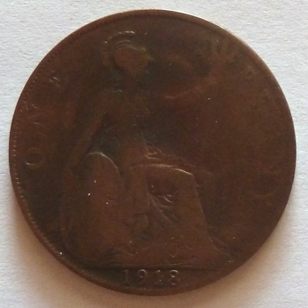 1 Penny - 1918 monnaies monde royaume uni 1 penny 1918