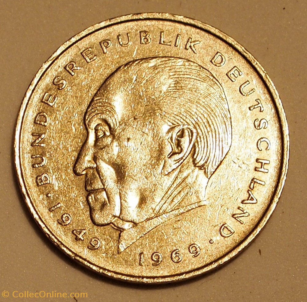 2 Mark - 1980 F monnaies monde allemagne 2 mark 1980 f