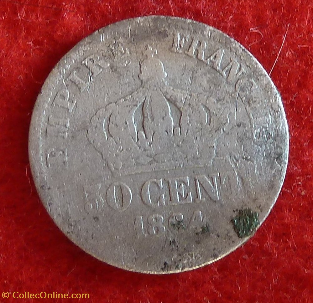 Napoléon III - 50 Centimes - 1864 - Paris monnaies monde france napoleon iii 50 centimes 1864 paris