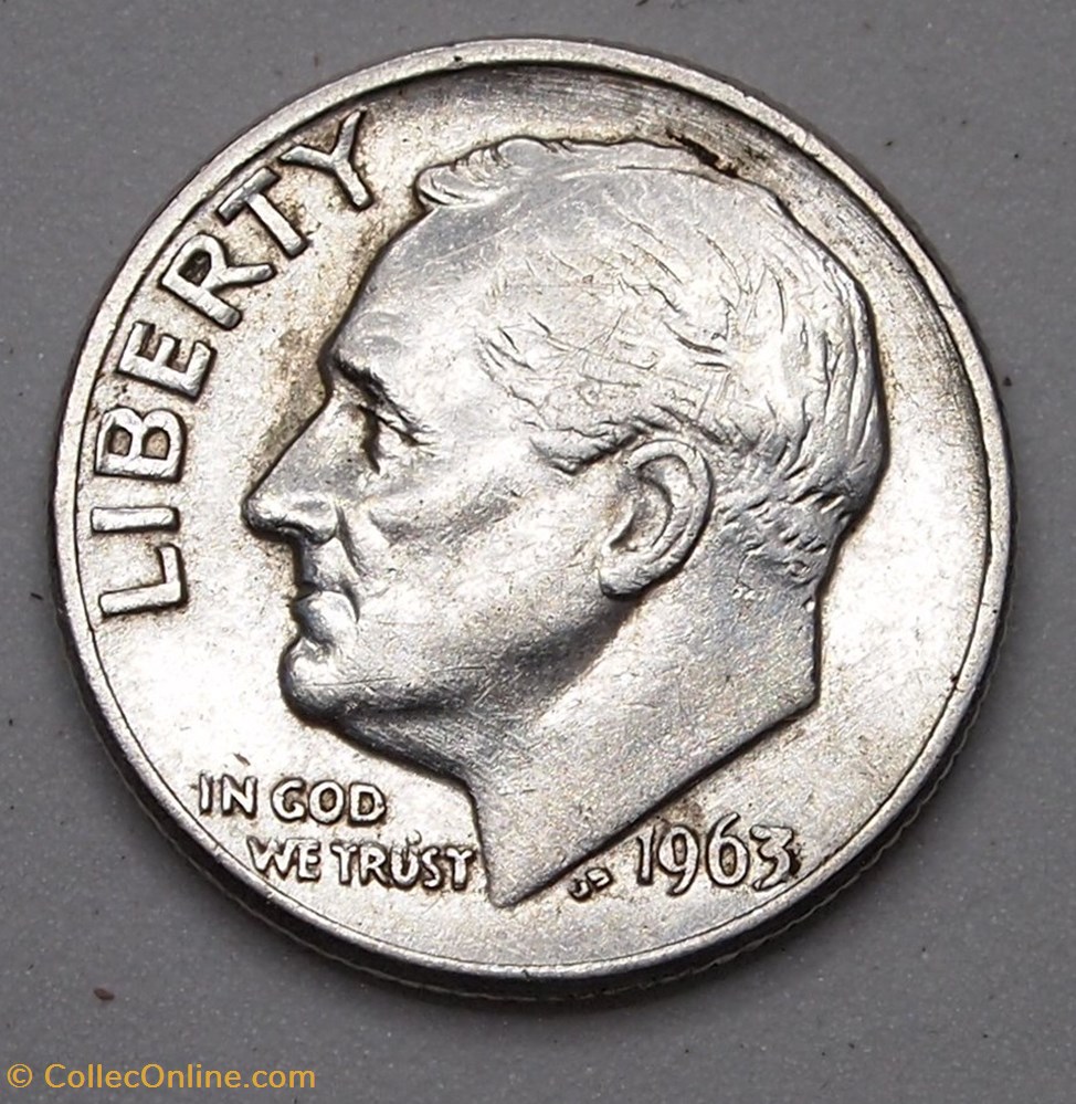 monnaie monde etat uni 1 dime 10 cents 1963