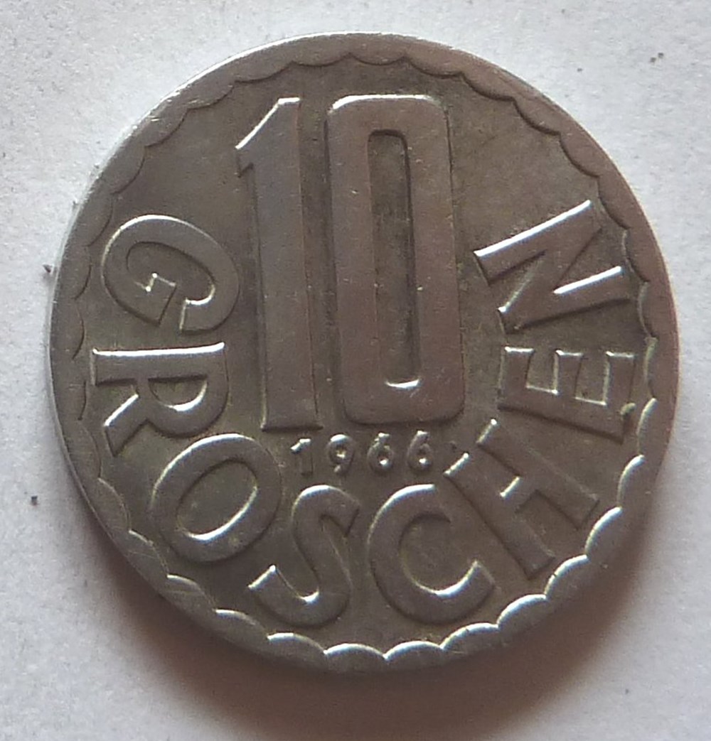 10 Groschen - 1966 monnaies monde autriche 10 groschen 1966