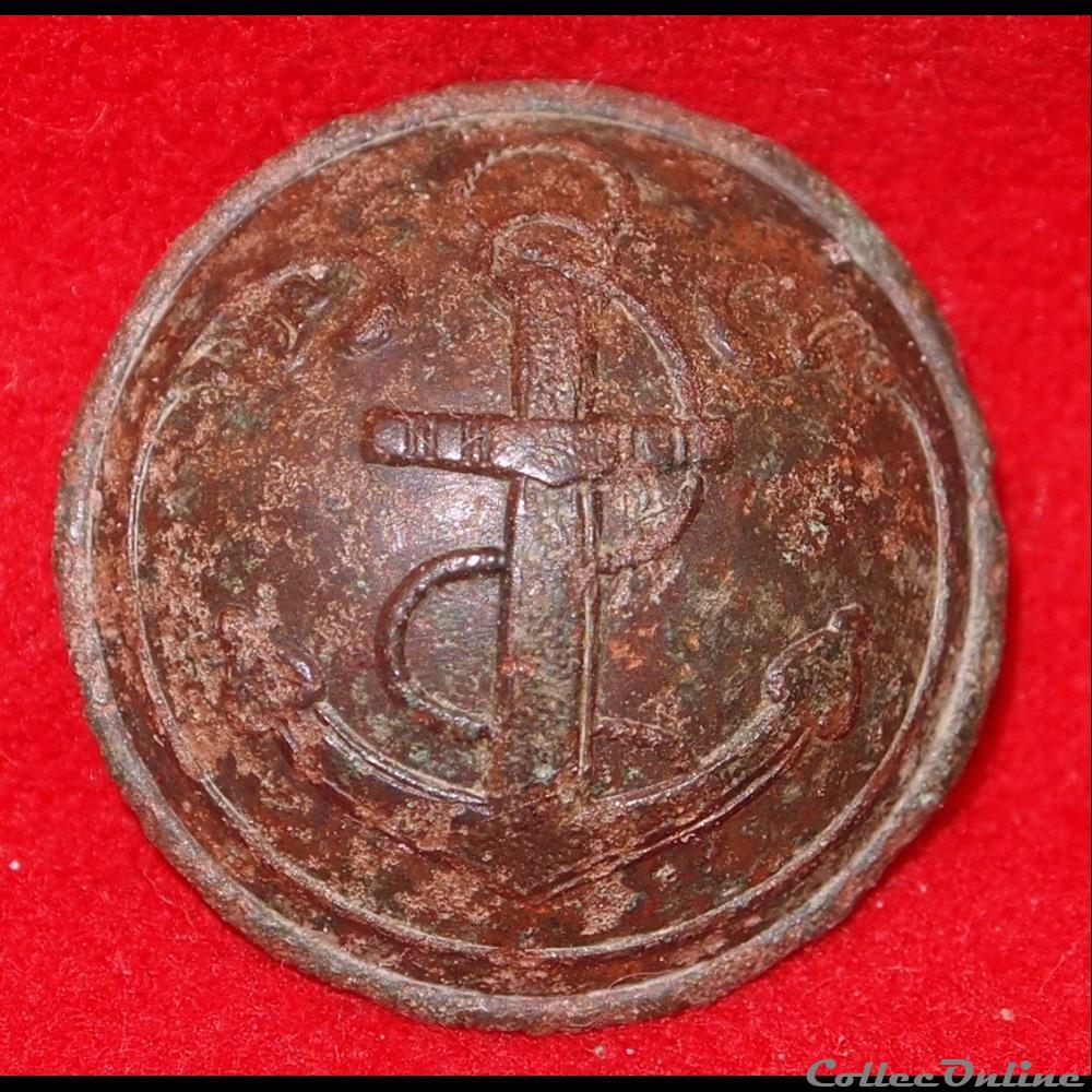 bouton militaire marine troisieme republique infanterie de marine
