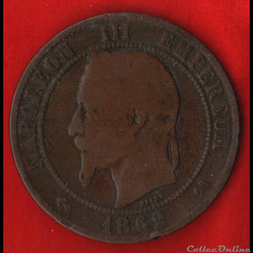 Napoléon III - 10 Centimes - 1862 - Bordeaux monnaies monde france napoleon iii 10 centimes 1862 bordeaux