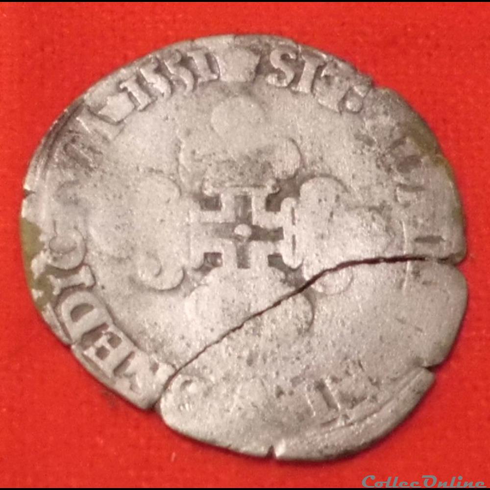 monnaies europe medievale france royales demi gros 1551 paris