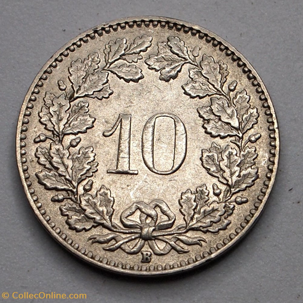10 Centimes - 1936 B monnaie monde suisse 10 centimes 1936 b