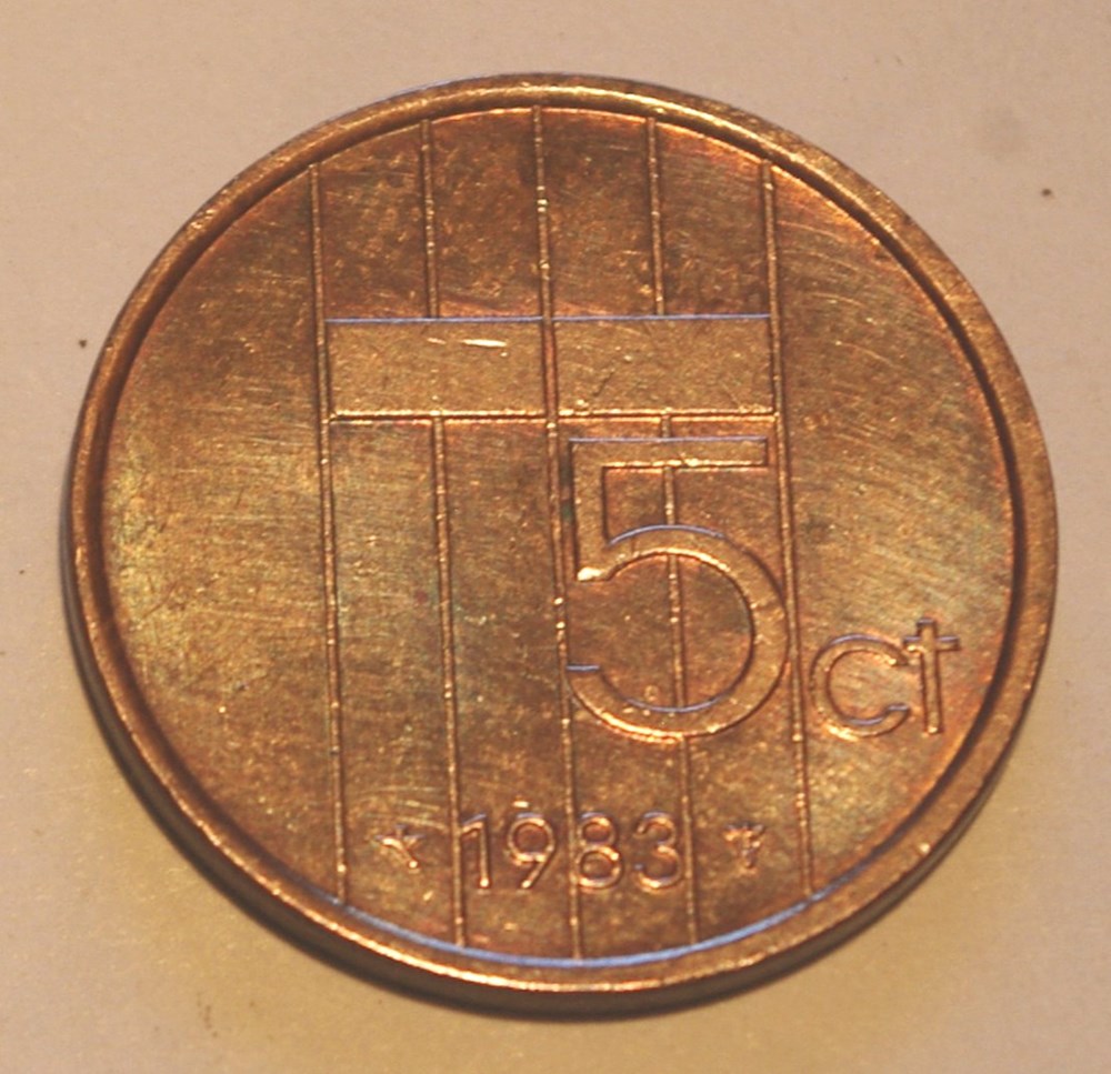 5 Cents - 1983 monnaies monde pays bas 5 cents 1983