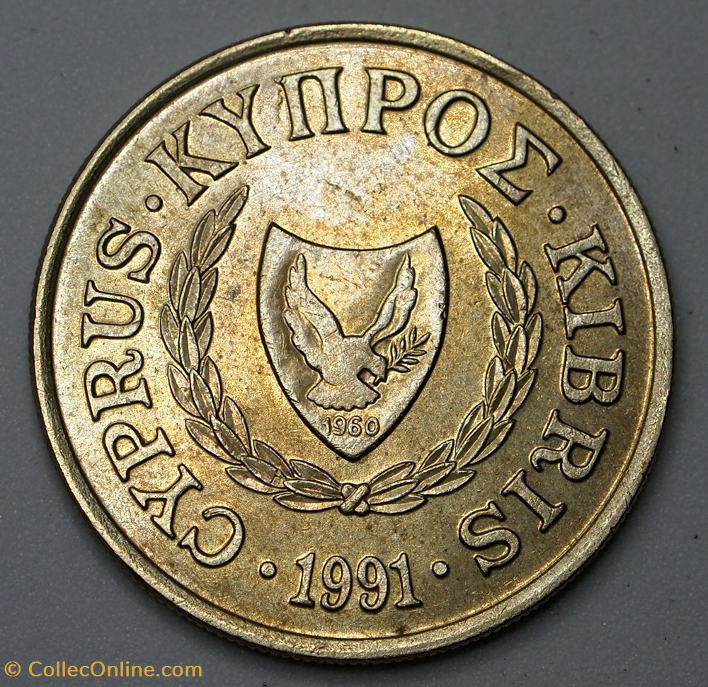 10 Cents - 1991 monnaies monde chypre 10 cents 1991