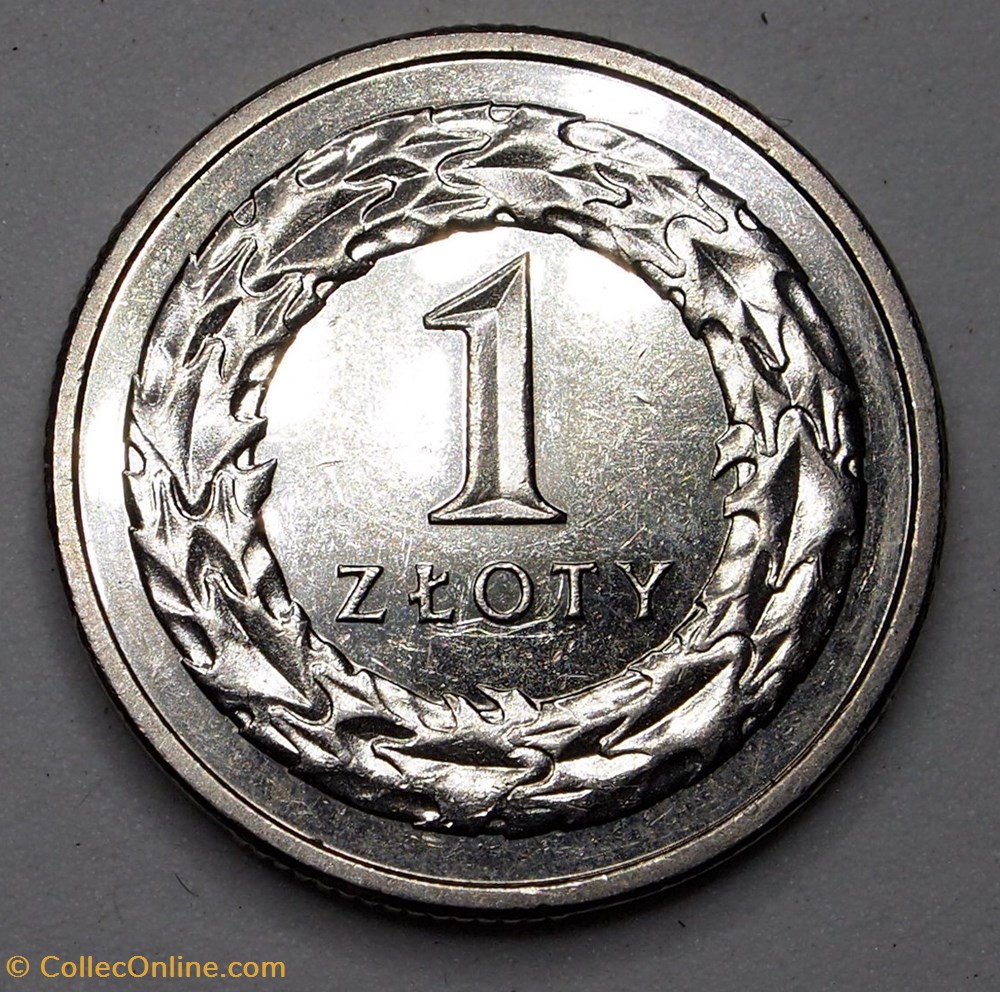 monnaies monde pologne 1 zloty 2016 mw